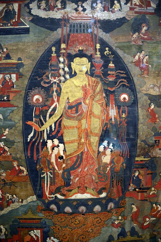 11-2 Buddha Sakyamuni and Scenes of His Previous Lives Jataka Tales, 1573-1619, Tibet - New York Metropolitan Museum Of Art
